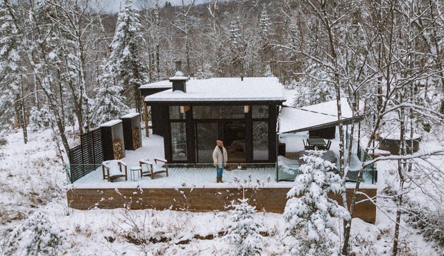 WOLM Cabin a Scandi-inspired glass cabin near Mont Tremblant