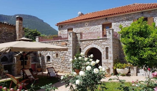 wonderfully restored traditional stone house