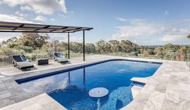 Woodbridge Vista - Heated Pool with Views of the Bay.