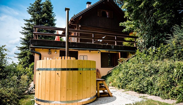 Wooden Forest villa- hot tube, sauna, nature!