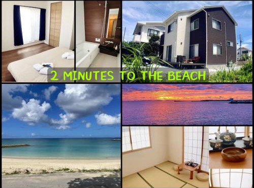 ZZOKIAI藍魚 2 mins walk to the beach! Upscale villa area 15 mins from airport! Parking, dryer, baby cots are all available