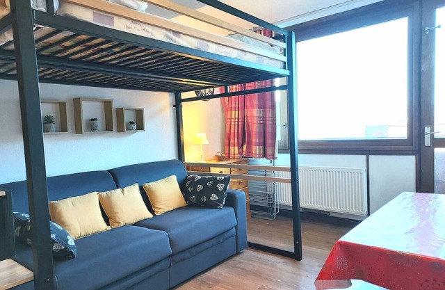 Cozy studio for 2 with direct slope access in Plagne Centre