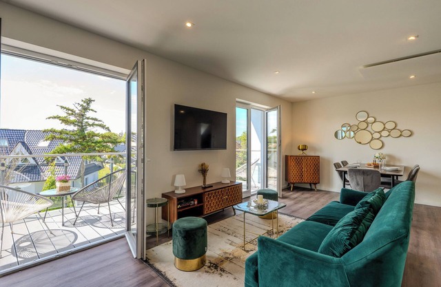 Modern accommodation close to the beach.