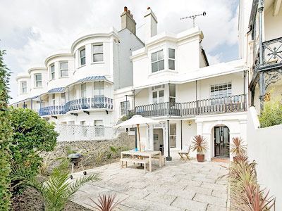 Panoramic sea views from our beautiful beach front house.