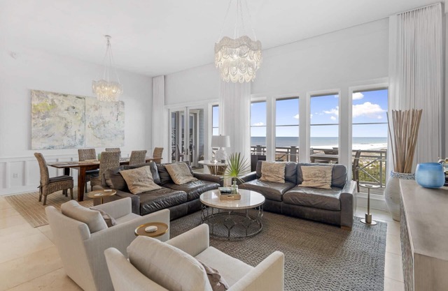 Professionally Decorated Gulf Front Retreat Steps from the Beach and Pool