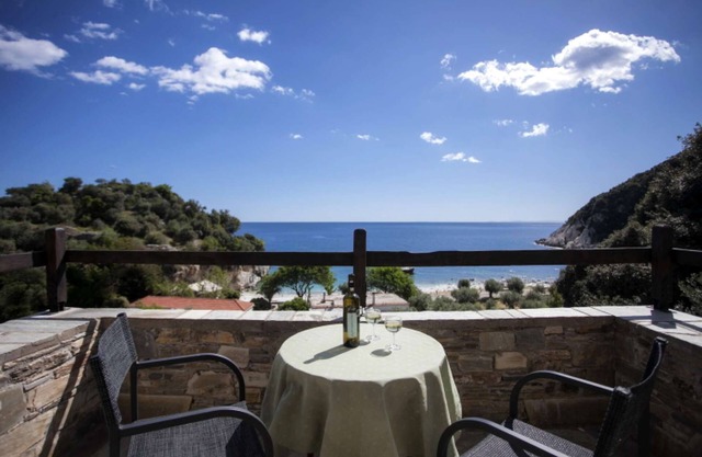 Adults Children Terrace Sea 