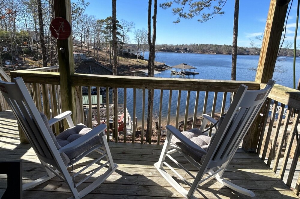 Crane Hill Cottage | Lakeside cottage with plenty of room . Multiple decks with easy access to water.