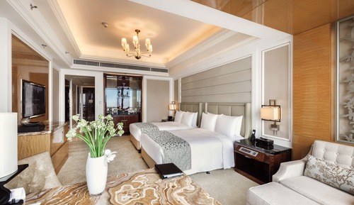 Room, 2 Double Beds, City View