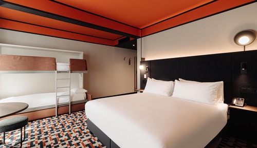 Family Room with King Bed and Bunk Beds
