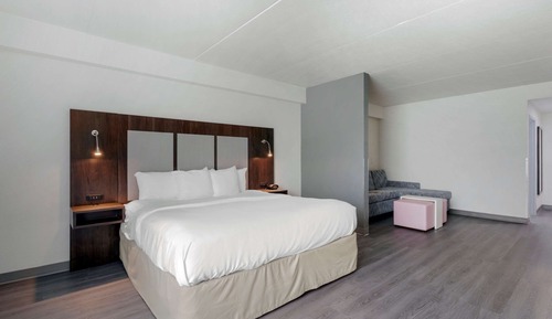 Suite, 1 King Bed with Sofa bed, Accessible, Non Smoking (Roll-In Shower)