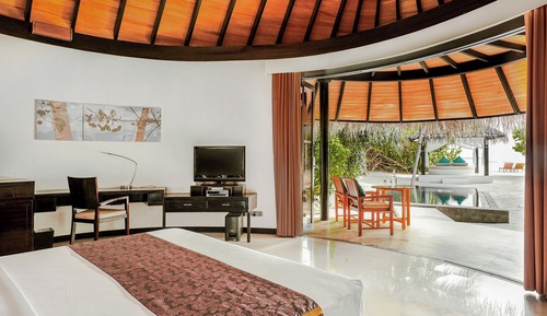 Deluxe Beach Villa Pool Free Seaplane transfer for 2 guests (7+Nights, Stays till 26th Dec'26)