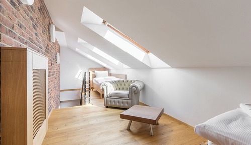 Attic apartment with 2 bedrooms, a sauna, and a shower AP5