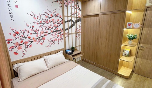 Japanese-style Apartment, 1 Bedroom, Balcony, Pool View