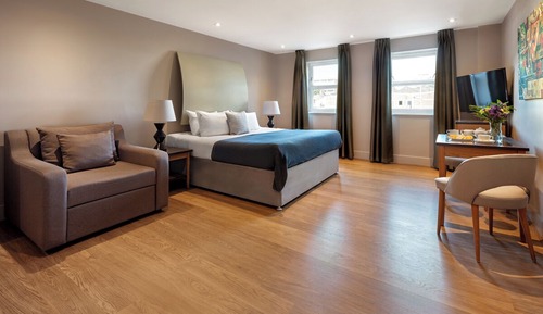 Studio, 1 Queen Bed with Sofa bed