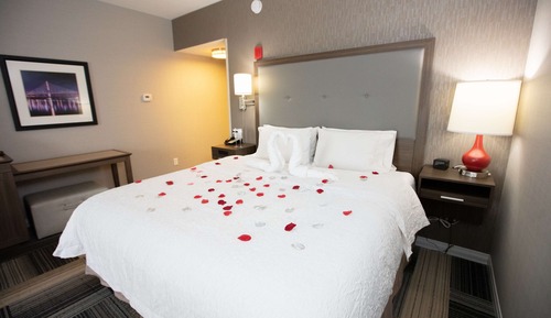 Room, 1 King Bed with Sofa bed, Refrigerator & Microwave