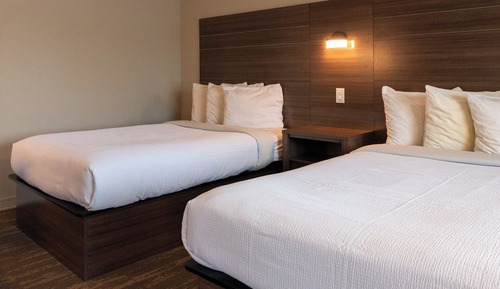 Double Room, 2 Double Beds, Courtyard View