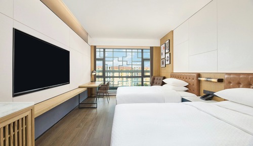 Room, 2 Double Beds, Garden View