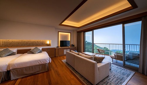 Deluxe Terrace Twin A2 with Open-Air Hot Spring Bath - 3rd Floor (West Building) Non Smoking