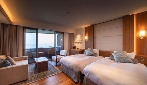 Terrace Twin Room A with Open-Air Hot Spring Bath (East Building) Non Smoking