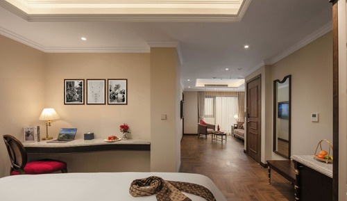 Suite with Living Room Open Window