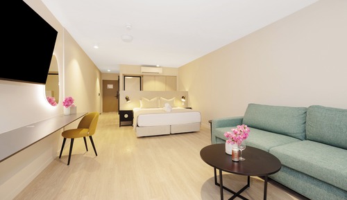 Deluxe King Oceanview Room with Sofa Bed and Balcony