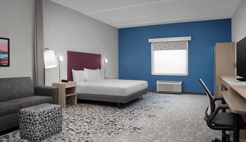 Suite, 1 King Bed with Sofa bed (3x3 Shower)