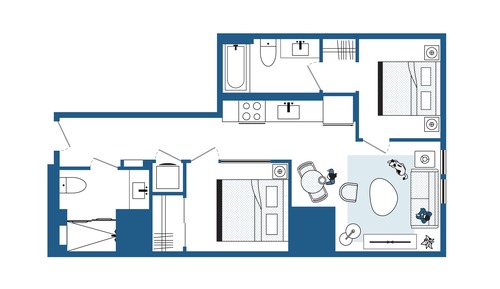 Junior Two Bedroom Suite