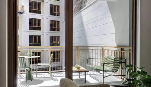 Studio with Balcony
