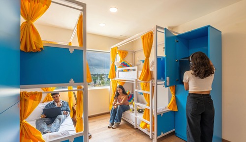 Bed in 6 Bed Mixed Dormitory AC Room with Ensuite Bathroom
