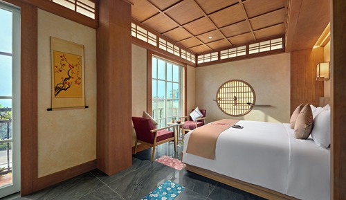 Sakuraoto, Cable Car & Fireworks View, 1 King Bed with Bathtub & Balcony