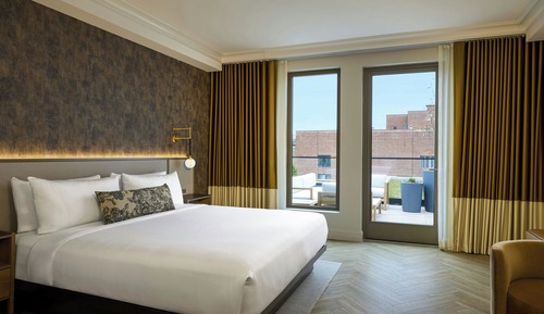 Standard Room, 1 King Bed, Terrace (Mobility Accessible, Roll-in Shower)