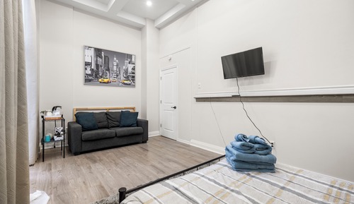 Family Room, Shared Bathroom, Courtyard View