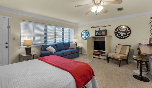 Studio Suite, 1 Queen Bed with Sofa bed, Balcony, Garden View (Hidden Beach 240)