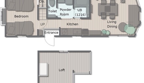 Basic/bbq grill/private dog run (Lago), Non Smoking