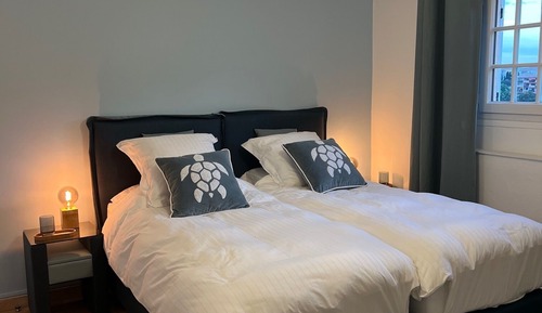 Twin Room, Ensuite, Pool View (Bleue)