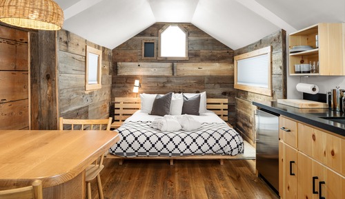 Cabin, 1 Queen Bed, Kitchen