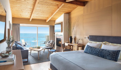 Premier Room, 1 King Bed, Balcony, Oceanfront (Fireplace)