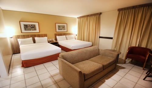 Standard Room, 2 Double Beds, Sea View