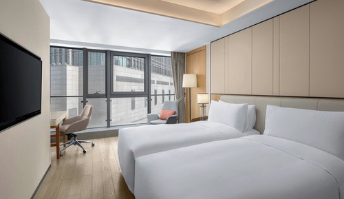 Studio, 2 Twin Beds, City View
