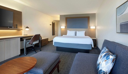 Room, 1 King Bed with Sofa bed, Hearing Accessible (Roll-in Shower)