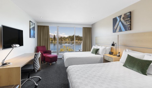 Standard Room, 2 Queen Beds, Balcony, Lake View