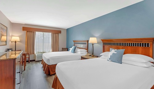Standard Room, 2 Queen Beds, Non Smoking, Refrigerator & Microwave