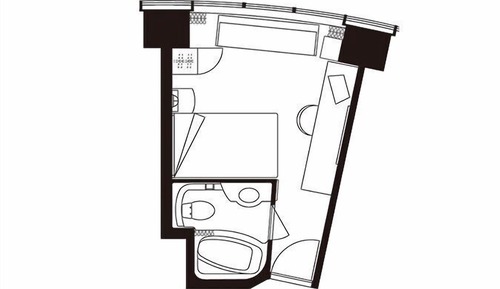 [Short Stay] Standard Single Room 7-8F - Smoking [Check-in 19:00/Check-out 9:00]