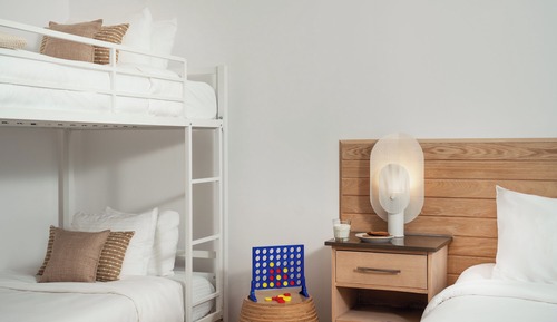 Deluxe Room, Multiple Beds, Fireplace